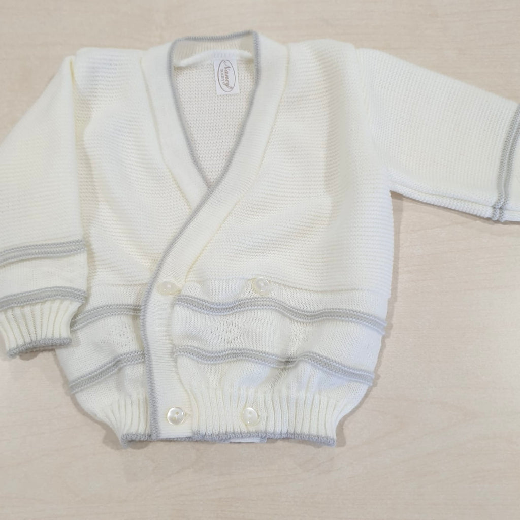 Incrociatino in misto lana per neonato