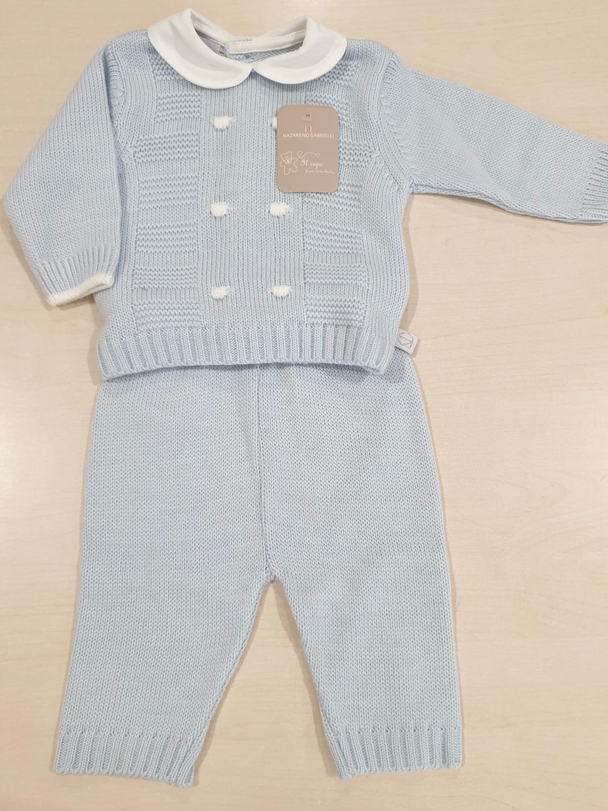 Completino 2 pz in maglia calda