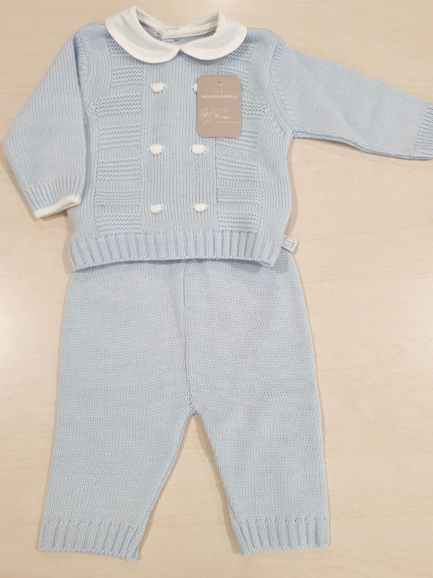 Completino 2 pz in maglia calda