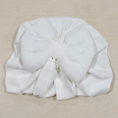 Cappellino a turbante in maglia neonata