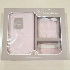 Set uscita clinica compresa di tutina, cappellino e copertina