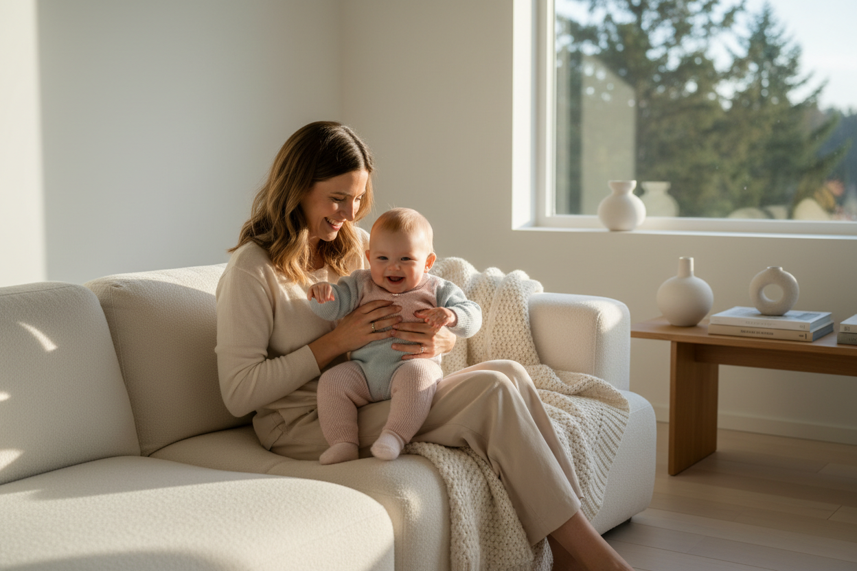 Immagine lifestyle mamma e bambino