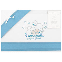 Set lenzuola culla ricamo coniglietto