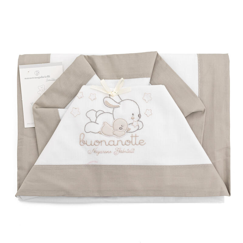 Set lenzuola lettino stampa coniglietto