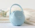 Porta succhietto con gancio azzurro Kiokids