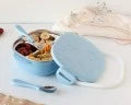 Portapranzo in acciaio inossidabile azzurro Kiokids