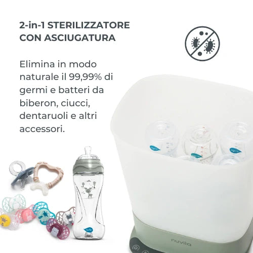 Sterilizzatore con asciugatura 2 in 1 SteriDry - 1088 Nuvita