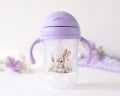 Tazza di apprendimento con manici lavanda Kiokids