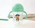 Tazza di apprendimento con manici verde Kiokids