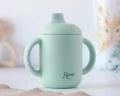 Tazza in silicone salvia con maniglie Kiokids