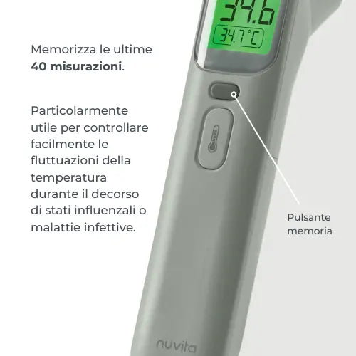 Termometro digitale frontale e auricolare - 2075 Nuvita