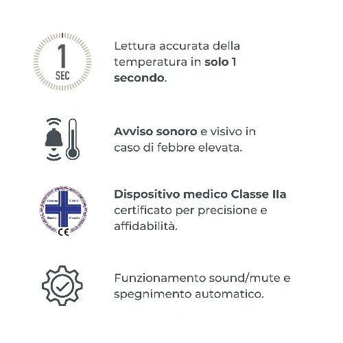 Termometro digitale frontale e auricolare - 2075 Nuvita