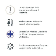 Termometro digitale frontale e auricolare - 2075 Nuvita