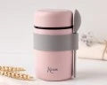 Thermos pappa in acciaio inossidabile con cucchiaio rosa Kiokids