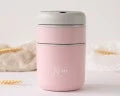 Thermos rosa in acciaio inossidabile