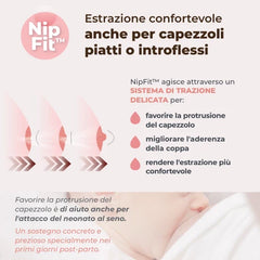 Tiralatte elettrico indossabile singolo a 3 fasi - Materno Comfort 1260W Nuvita