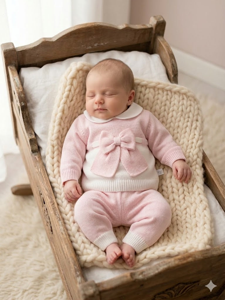 Completino 2 pezzi maxi fiocco