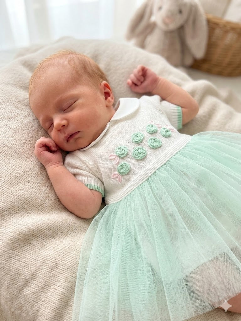 Abito con gonna in tulle