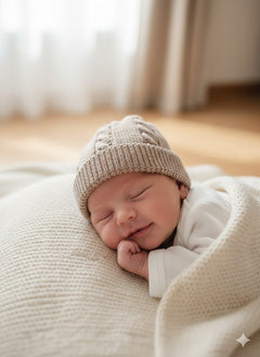 Cappellino in filo di Scozia tema Milo