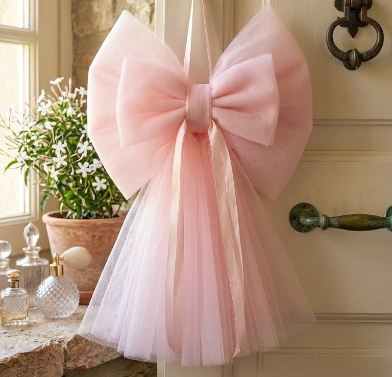 Fiocco nascita in tulle
