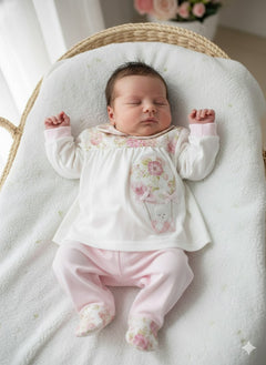 Completino due pezzi in cotone