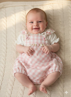 Salopette con maglia in cotone