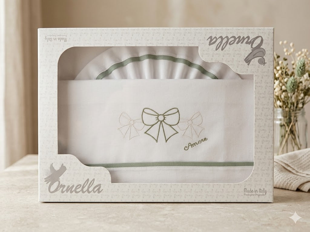Set lenzuolino fiocchetti
