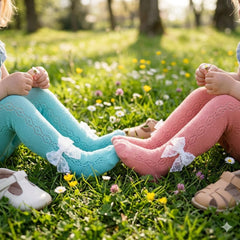 Collant in cotone con fiocchetto– confezione da 6 paia