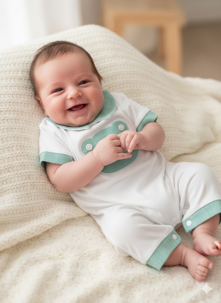 Pagliaccetto in cotone per neonato