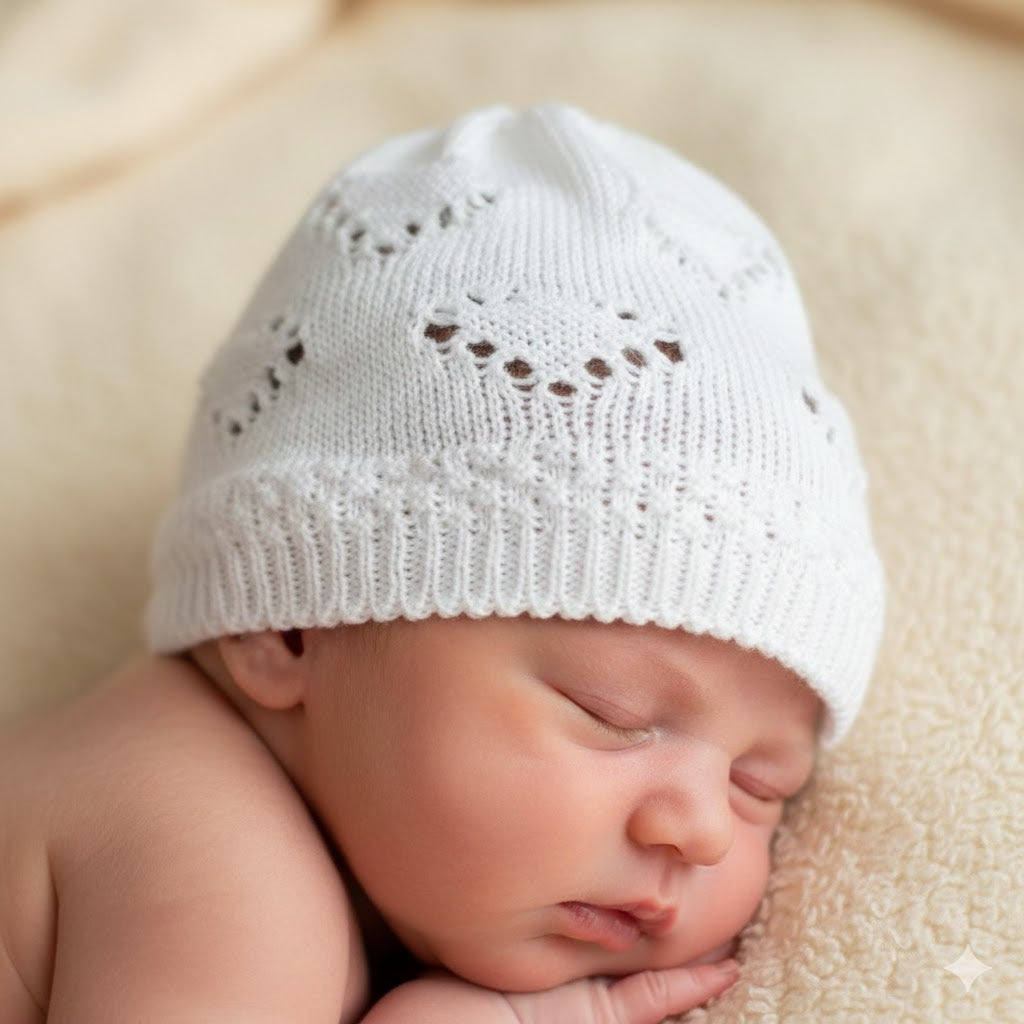 Cappellino in filo di Scozia tema Venere
