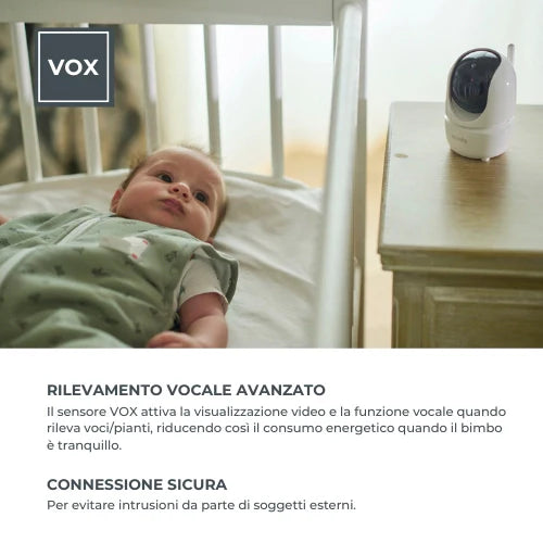 Video baby monitor wireless - Videovoice 3045 Nuvita