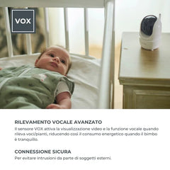 Video baby monitor wireless - Videovoice 3045 Nuvita